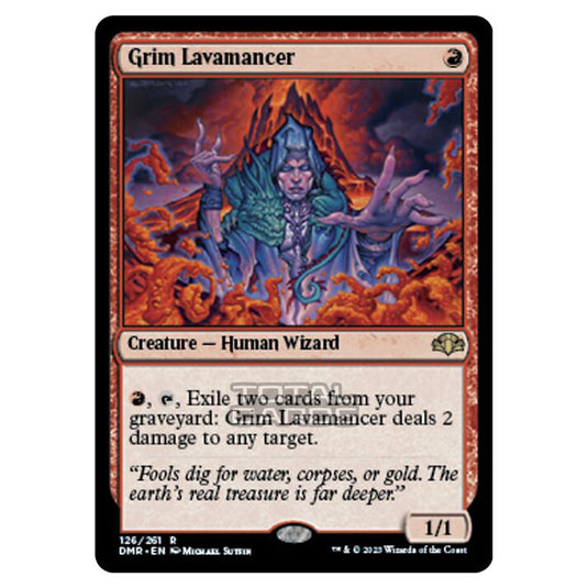 Magic The Gathering - Dominaria Remastered - Grim Lavamancer - 126/261