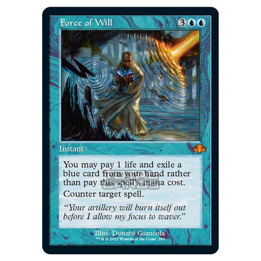 Magic The Gathering - Dominaria Remastered - Force of Will (Retro Frame) - 284/261