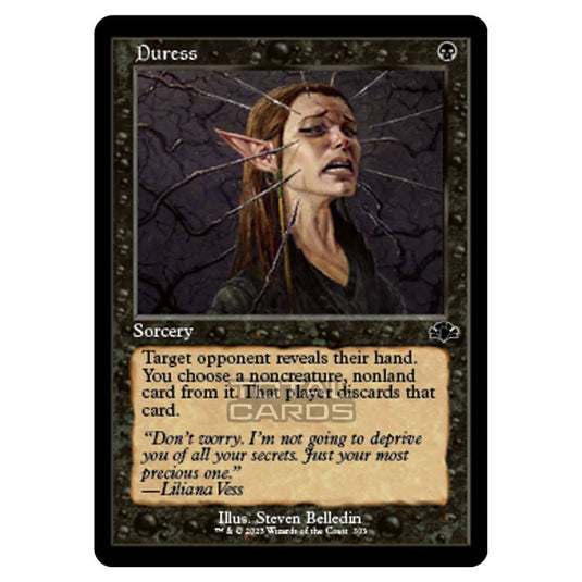 Magic The Gathering - Dominaria Remastered - Duress (Retro Frame) - 303/261