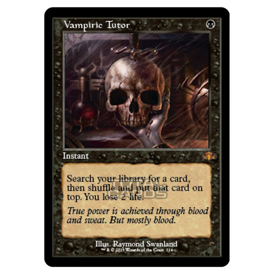 Magic The Gathering - Dominaria Remastered - Vampiric Tutor (Retro Frame) - 314/261