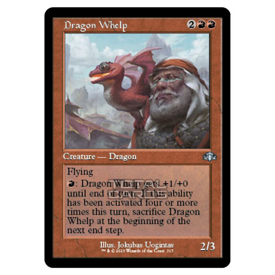 Magic The Gathering - Dominaria Remastered - Dragon Whelp (Retro Frame) - 317/261