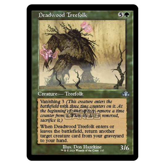 Magic The Gathering - Dominaria Remastered - Deadwood Treefolk (Retro Frame) - 337/261