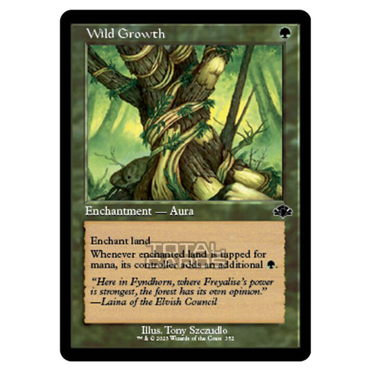 Magic The Gathering - Dominaria Remastered - Wild Growth (Retro Frame) - 352/261