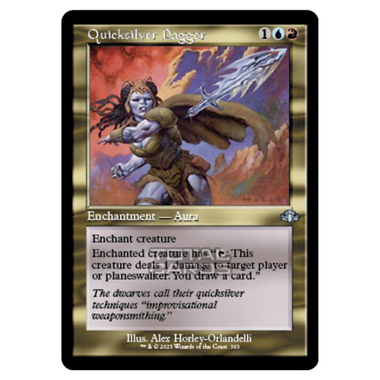 Magic The Gathering - Dominaria Remastered - Quicksilver Dagger (Retro Frame) - 363/261