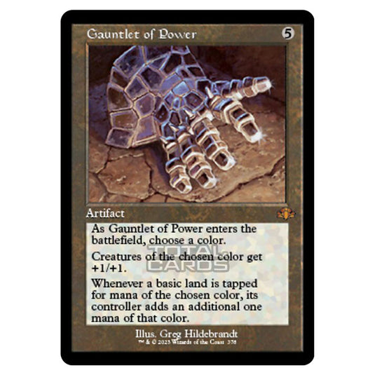 Magic The Gathering - Dominaria Remastered - Gauntlet of Power (Retro Frame) - 378/261