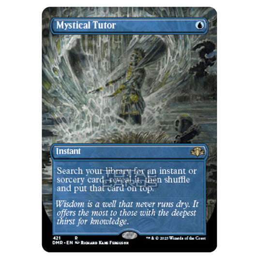 Magic The Gathering - Dominaria Remastered - Mystical Tutor (Alternate-Art Borderless Card) - 421/261