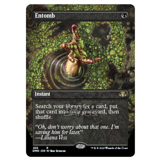 Magic The Gathering - Dominaria Remastered - Entomb (Alternate-Art Borderless Card) - 426/261