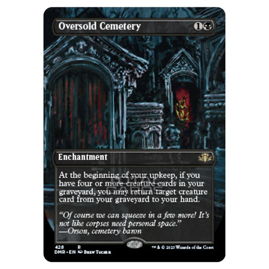 Magic The Gathering - Dominaria Remastered - Oversold Cemetery (Alternate-Art Borderless Card) - 428/261
