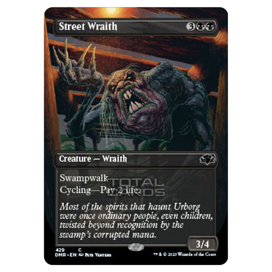 Magic The Gathering - Dominaria Remastered - Street Wraith (Alternate-Art Borderless Card) - 429/261