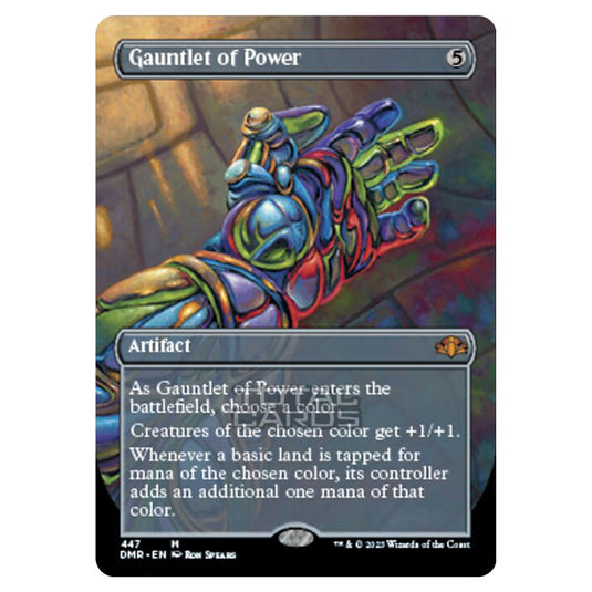 Magic The Gathering - Dominaria Remastered - Gauntlet of Power (Alternate-Art Borderless Card) - 447/261