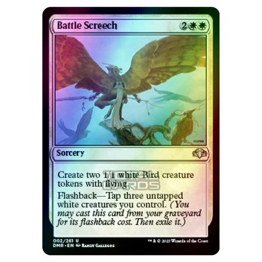 Magic The Gathering - Dominaria Remastered - Battle Screech - 002/261 (Foil)