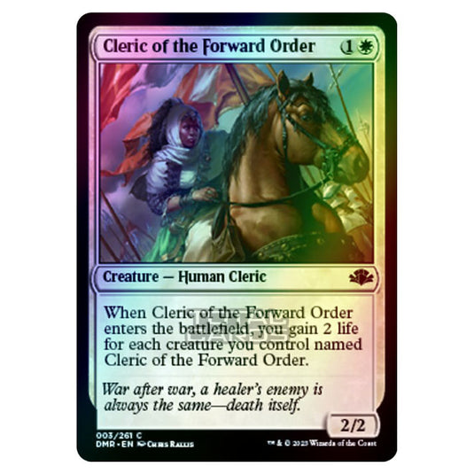 Magic The Gathering - Dominaria Remastered - Cleric of the Forward Order - 003/261 (Foil)
