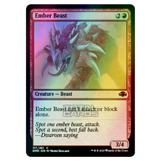 Magic The Gathering - Dominaria Remastered - Ember Beast - 117/261 (Foil)
