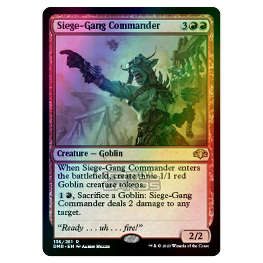 Magic The Gathering - Dominaria Remastered - Siege-Gang Commander - 136/261 (Foil)