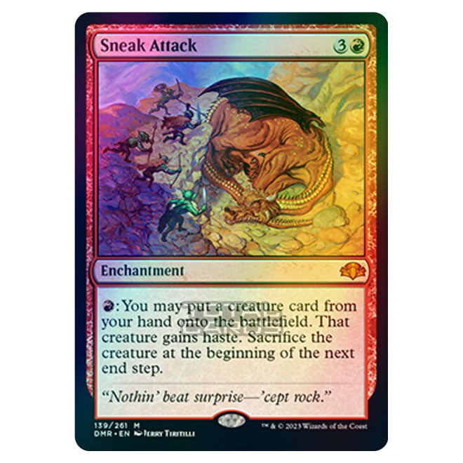 Magic The Gathering - Dominaria Remastered - Sneak Attack - 139/261 (F Magic The Gathering - Dominaria Remastered - Sneak Attack - 139/261 (F