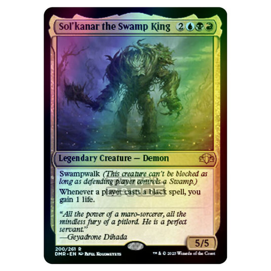 Magic The Gathering - Dominaria Remastered - Sol'kanar the Swamp King - 200/261 (Foil)