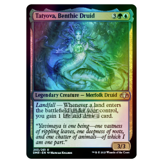 Magic The Gathering - Dominaria Remastered - Tatyova, Benthic Druid - 203/261 (Foil)