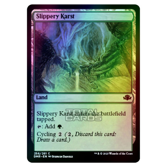 Magic The Gathering - Dominaria Remastered - Slippery Karst - 256/261 (Foil)