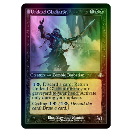 Magic The Gathering - Dominaria Remastered - Undead Gladiator (Retro Frame) - 313/261 (Foil)