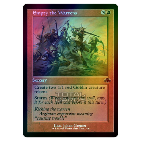 Magic The Gathering - Dominaria Remastered - Empty the Warrens (Retro Frame) - 318/261 (Foil)