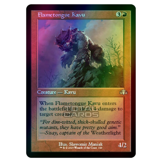 Magic The Gathering - Dominaria Remastered - Flametongue Kavu (Retro Frame) - 320/261 (Foil)