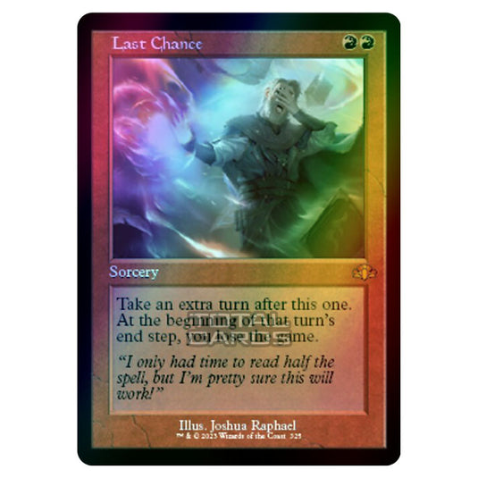 Magic The Gathering - Dominaria Remastered - Last Chance (Retro Frame) - 325/261 (Foil)