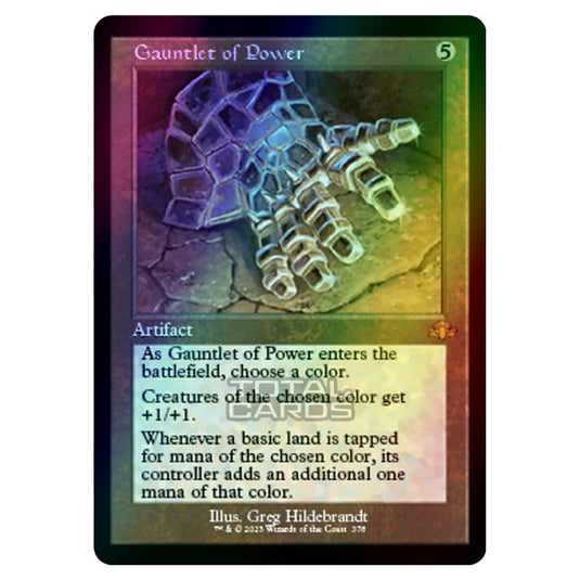 Magic The Gathering - Dominaria Remastered - Gauntlet of Power (Retro Frame) - 378/261 (Foil)