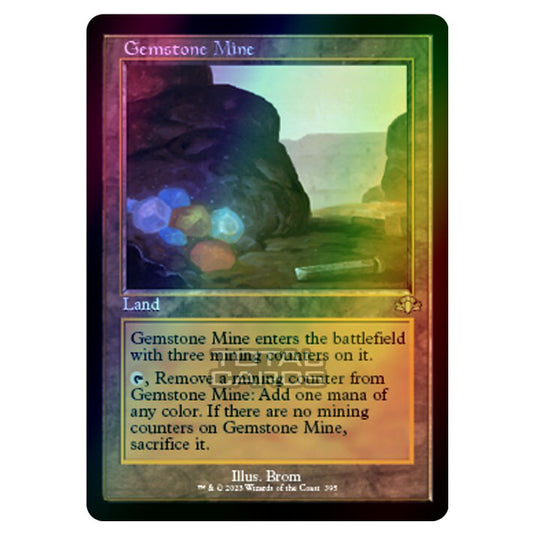 Magic The Gathering - Dominaria Remastered - Gemstone Mine (Retro Frame) - 395/261 (Foil)