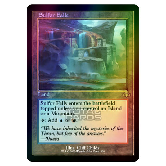 Magic The Gathering - Dominaria Remastered - Sulfur Falls (Retro Frame) - 400/261 (Foil)