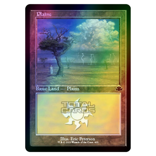 Magic The Gathering - Dominaria Remastered - Plains (Retro Frame) - 403/261 (Foil)