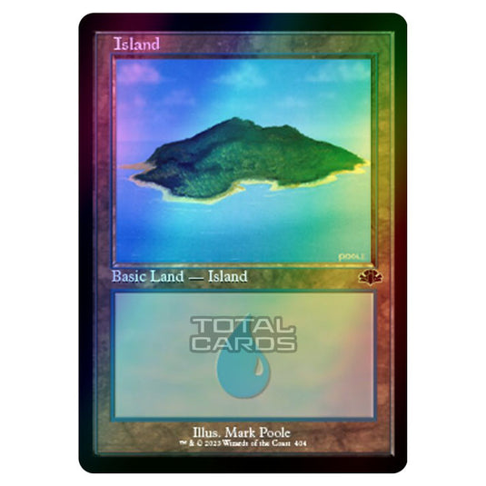 Magic The Gathering - Dominaria Remastered - Island (Retro Frame) - 404/261 (Foil)