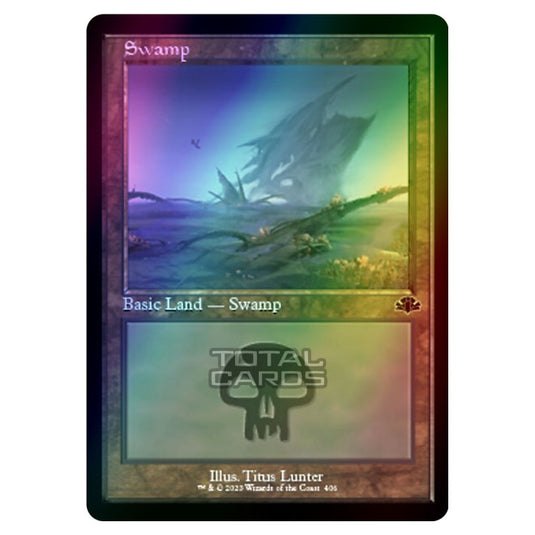 Magic The Gathering - Dominaria Remastered - Swamp (Retro Frame) - 406/261 (Foil)