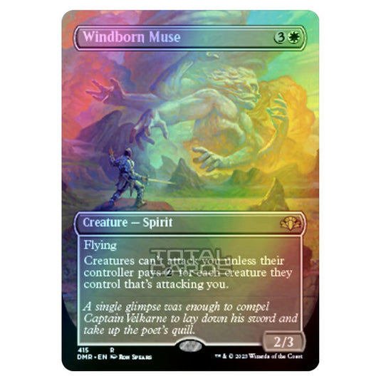Magic The Gathering - Dominaria Remastered - Windborn Muse (Alternate-Art Borderless Card) - 415/261 (Foil)