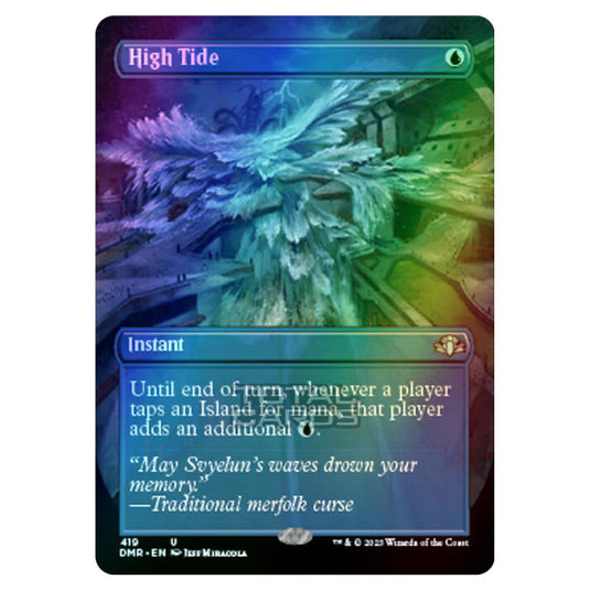 Magic The Gathering - Dominaria Remastered - High Tide (Alternate-Art Borderless Card) - 419/261 (Foil)