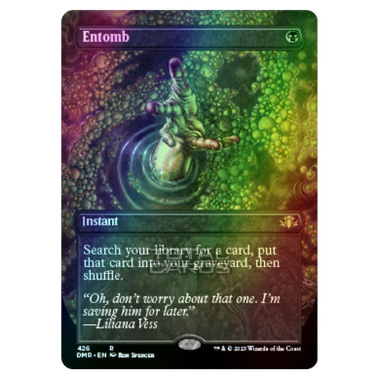 Magic The Gathering - Dominaria Remastered - Entomb (Alternate-Art Borderless Card) - 426/261 (Foil)