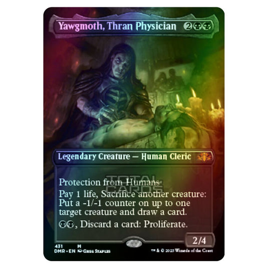 Magic The Gathering - Dominaria Remastered - Yawgmoth, Thran Physician (Alternate-Art Borderless Card) - 431/261 (Foil)