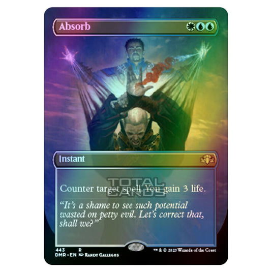 Magic The Gathering - Dominaria Remastered - Absorb (Alternate-Art Borderless Card) - 443/261 (Foil)