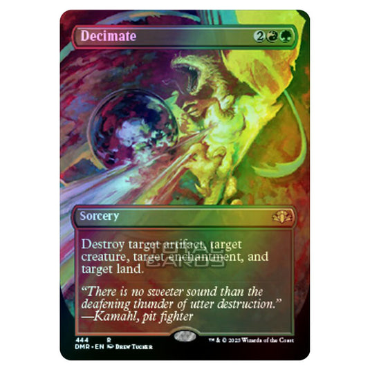 Magic The Gathering - Dominaria Remastered - Decimate (Alternate-Art Borderless Card) - 444/261 (Foil)
