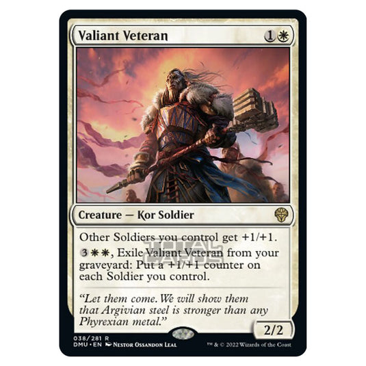 Magic The Gathering - Dominaria United - Valiant Veteran - 038/281