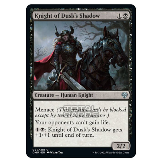 Magic The Gathering - Dominaria United - Knight of Dusk's Shadow - 096/281