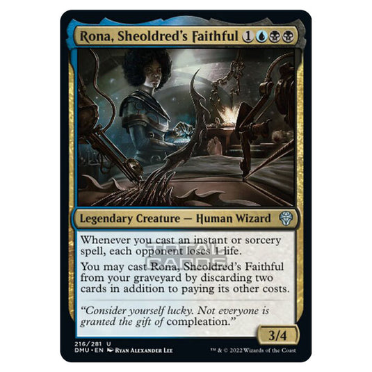 Magic The Gathering - Dominaria United - Rona, Sheoldred's Faithful - 216/281