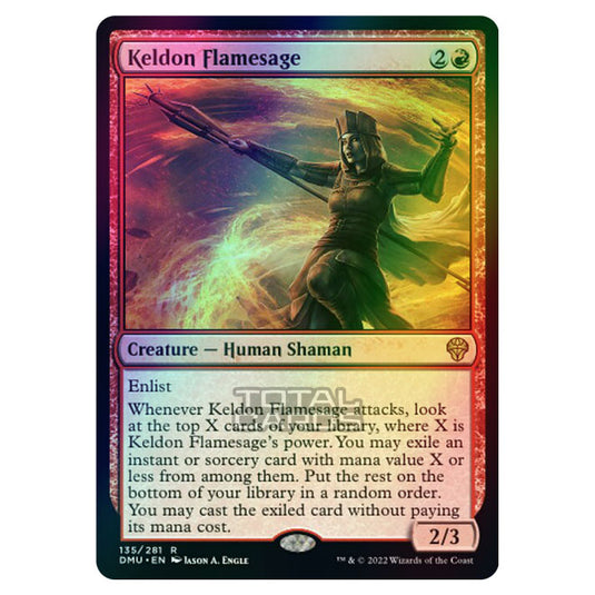Magic The Gathering - Dominaria United - Keldon Flamesage - 135/281 (Foil)