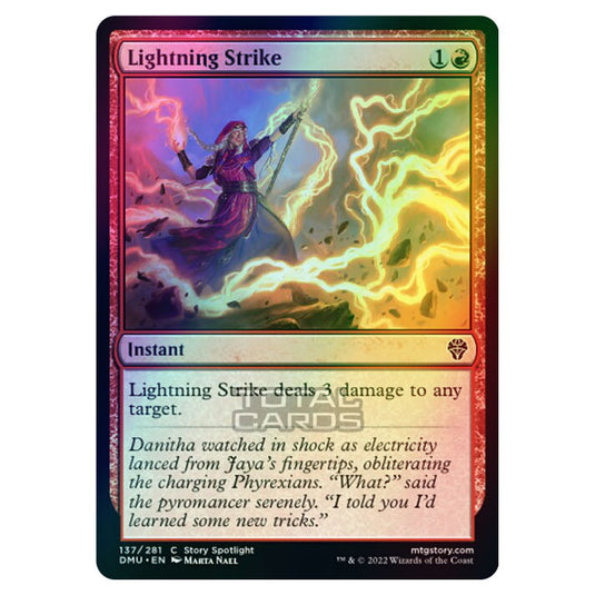 Magic The Gathering - Dominaria United - Lightning Strike - 137/281 (Foil)