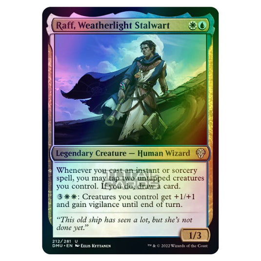 Magic The Gathering - Dominaria United - Raff, Weatherlight Stalwart - 212/281 (Foil)