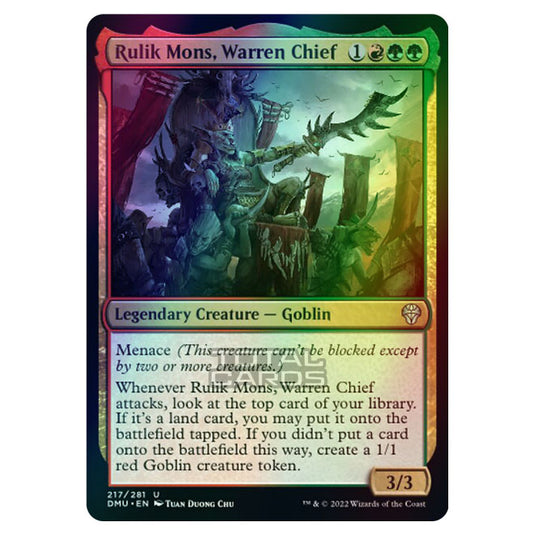 Magic The Gathering - Dominaria United - Rulik Mons, Warren Chief - 217/281 (Foil)
