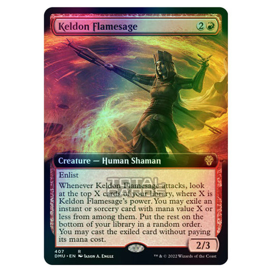 Magic The Gathering - Dominaria United - Keldon Flamesage - 407/281 (Foil)