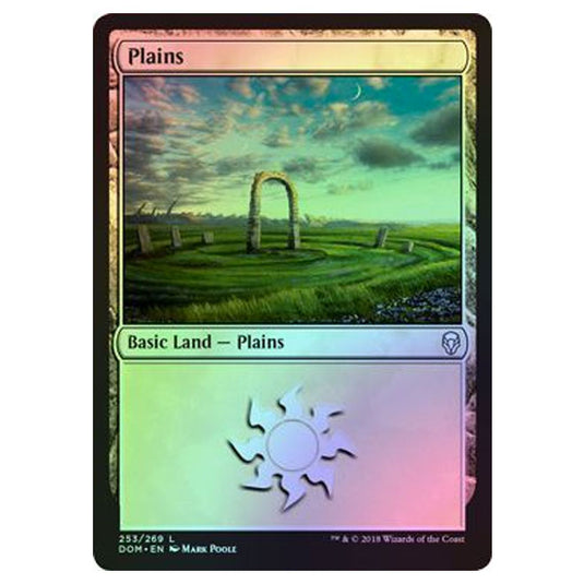 Magic The Gathering - Dominaria - Plains (Foil) - 253/269
