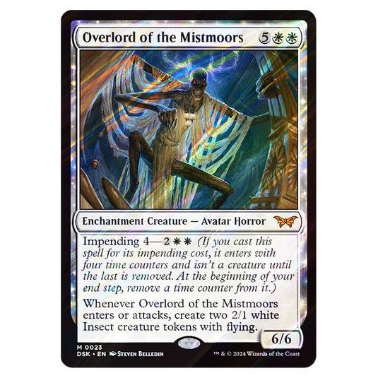 Overlord of the Mistmoors 0023 card from the Magic The Gathering set Duskmourn: House of Horror
