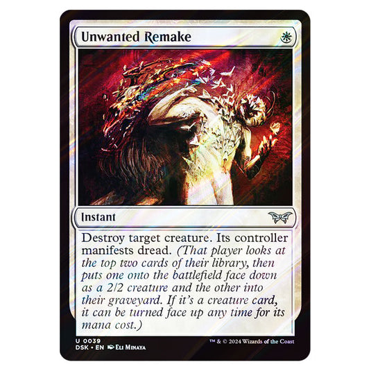 Unwanted Remake 0039 card from the Magic The Gathering set Duskmourn: House of Horror
