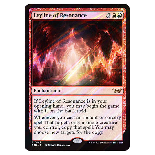 Leyline of Resonance 0143 card from the Magic The Gathering set Duskmourn: House of Horror